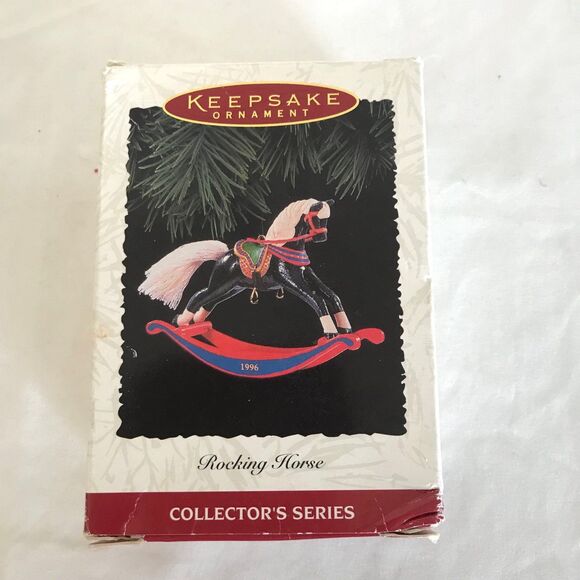 VTG Hallmark Keepsake Collector Series Christmas Ornament 1996 Rocking Horse - Picture 2 of 11